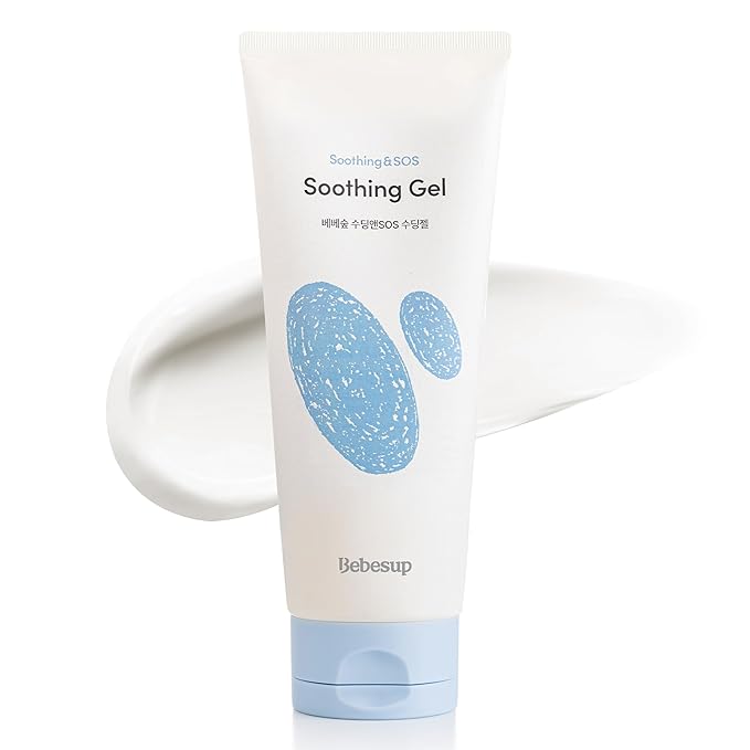 BEBESUP- Instant - Cooling Relief Baby Soothing Gel | Korean Skincare for Sensitive & Atopic Skin 3-Sec Cooling Effect Clinically Tested Hypoallergenic Dermatologist Approved 6.76 fl oz