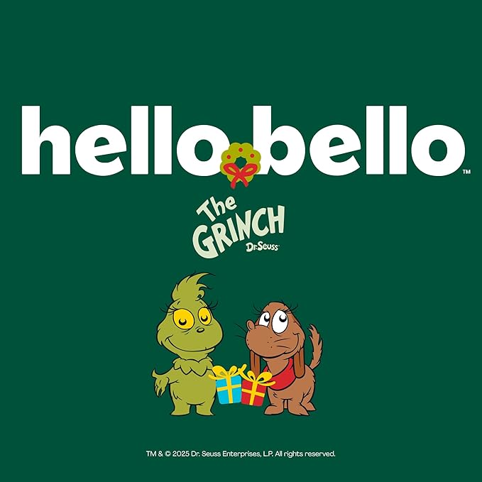 Hello Bello Dr. Seuss Baby Grinch Premium Diapers, Size 1 (8-12 lbs), 82ct Plus Bonus Wipes: Softness & Protection for Sensitive Skin
