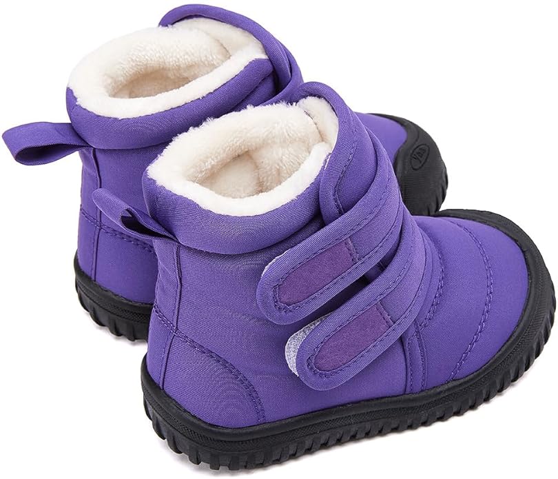 BMCiTYBM Toddler Baby Snow Boots Winter Shoes Boys Girls Cold Weather Baby Faux Fur Shoes