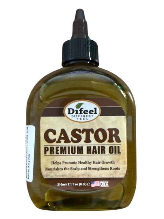 Difeel Premium 99% Natural Castor Hair Oil 7.1 Ounce - Natural Castor Oil for Hair Growth