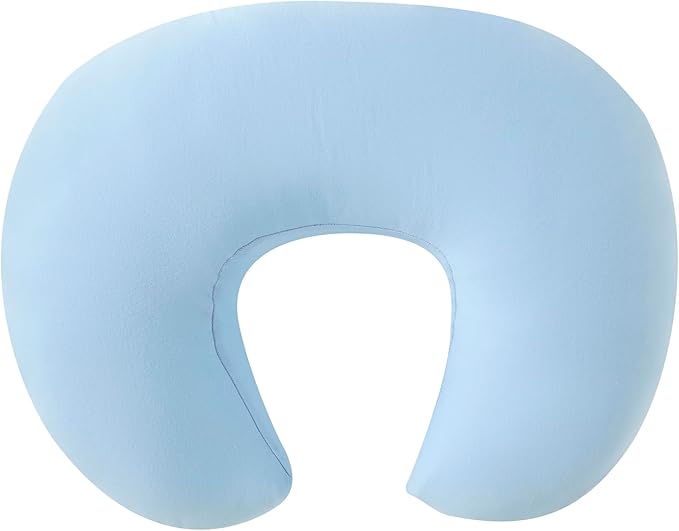 Nursing Pillow, Plus Size Breastfeeding Pillow Original Support for Baby Boys Girls Breastfeeding Essentials, with Removable Soft Cotton Cover (Light Blue, Standard (23.62*18.11*5.91 Inches))