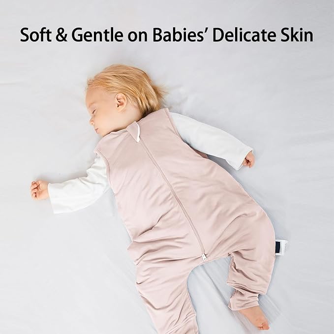 Rayon Made from Bamboo Toddler Sleep Sack with Feet 1.0 Tog Ultra Soft Toddler Sleeping Sack 3t-4t Sleep Bag Walker Quilted Wearable Blanket with Legs 2-Way Zipper Lightweight Extra Long