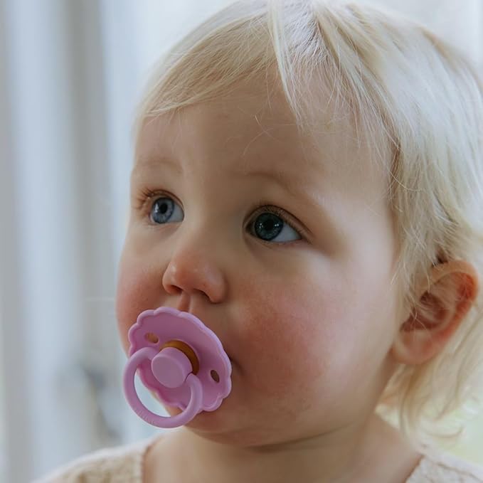 FRIGG SilkySoft Silicone Baby Pacifier 6-Pack Blooming Love | Made in Denmark | BPA-Free (0-6 Months)