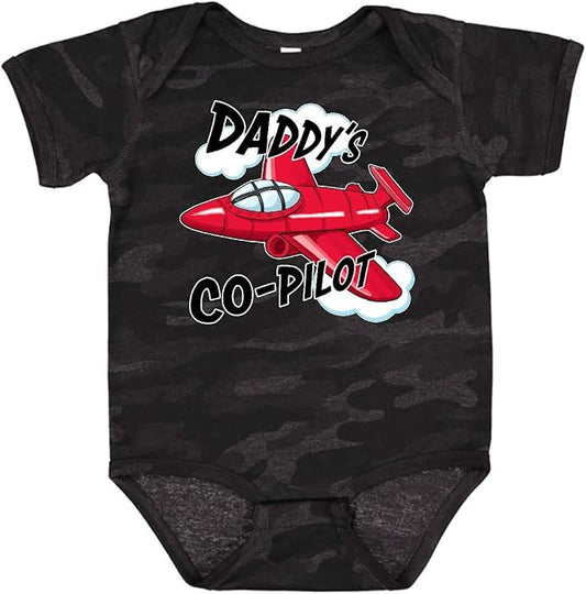 inktastic Daddys Co-Pilot for Fathers Day Baby Bodysuit