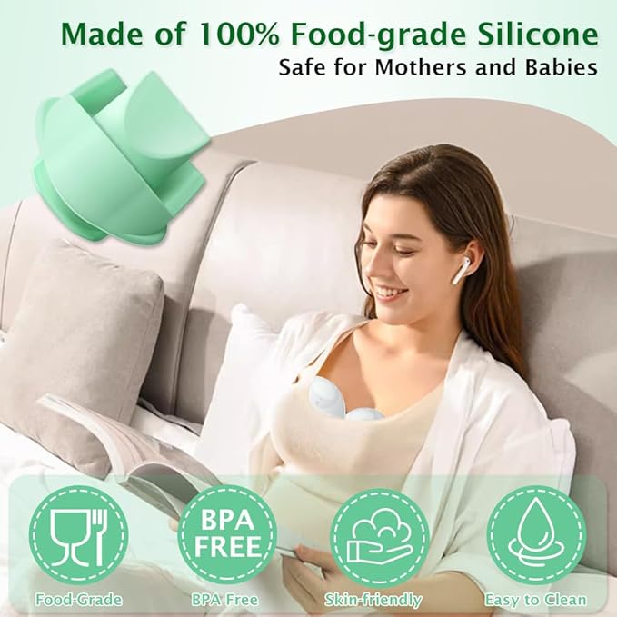 2pcs Duckbill Valves Compatible with Wearable Elvie Breast Pump,for Elvie Breast Pump Replacement Accessories, Silicone BPA Free