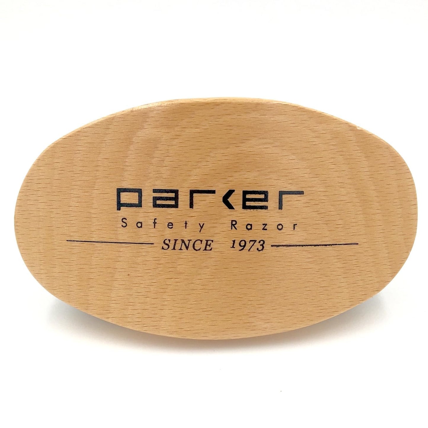 Parker Natural Boar Bristle Military Style Hair and Beard Brush with Genuine Beechwood Handle, Perfect for Styling and Grooming of Hair and Beards