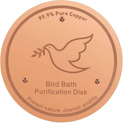 1Pack Bird Bath Copper Purification Disk | 0.6mm Reinforced 99.9% Pure Copper | by Unknown