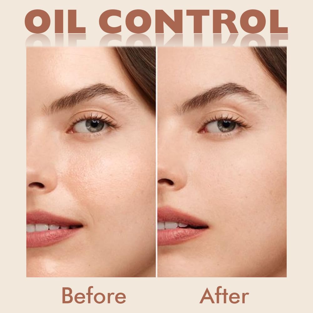 Kaely Pressed Face Powder Compact, Oil Control Flawless Makeup Setting Powder, Perfection Matte Compact Powder Foundation, polvo compacto de maquillaje, Lightweight Waterproof, 01 Calassic Ivory