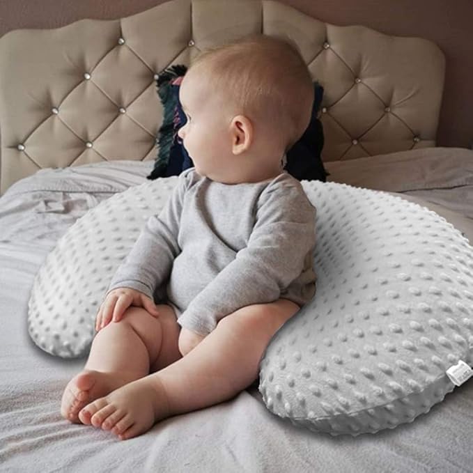 iEvolve Minky Nursing Pillow Cover Breast Feeding Pillow Cover Slipcover U Shape for Baby Boy Girl,Cover Only(PurpleRose)