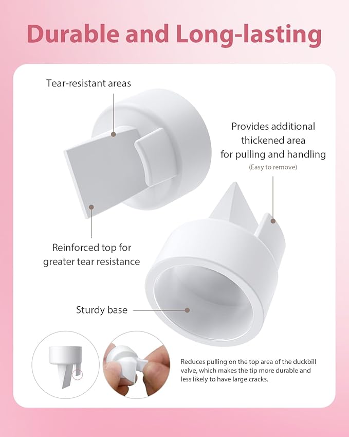 Breast Pump Parts Compatible with Spectra S1/S2/9 Plus, Not Original Accessories, Full Set Replacements Include 18mm Flanges, Valves, Backflow Protectors (Duckbills Included), Tubings and Bottles