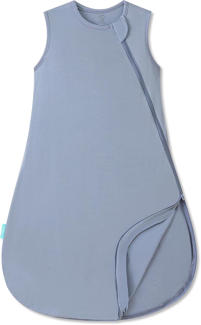 PurComfy Supersoft Sleep Sack 0.5 TOG, Premium Bamboo Viscose Sleeping Bag Thin Baby Wearable Blanket 2-Way Zipper Sleep Sack