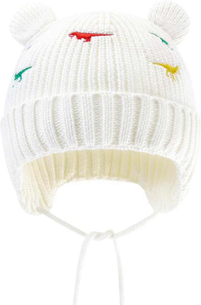 XIAOHAWANG Baby Hat Cute Bear Toddler Earflap Beanie Warm for Fall Winter