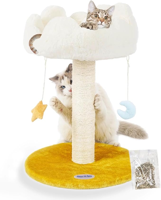 Happi N Pets Cloud Cat Tree, Cat Scratching Post by HappiNPets