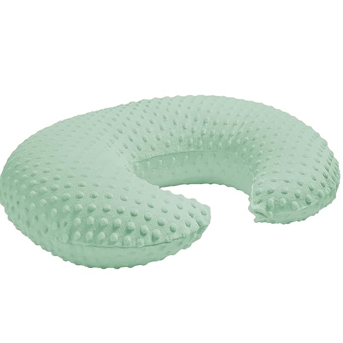 Nursing Pillow with Nursing Pillow Cover Set for Breastfeeding Moms, Ultra-Soft Nursing Pillows for Infant Newborn Baby Boy Girl (Green)