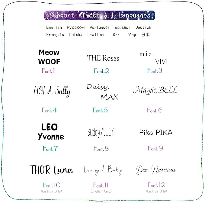 Cats Dogs ID Tags Personalized Lovely Symbols Pets Collar Name Accessories - Image 5