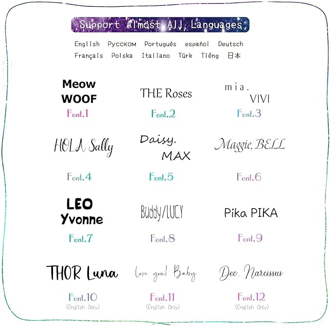 Cats Dogs ID Tags Personalized Lovely Symbols Pets Collar Name Accessories - Image 5