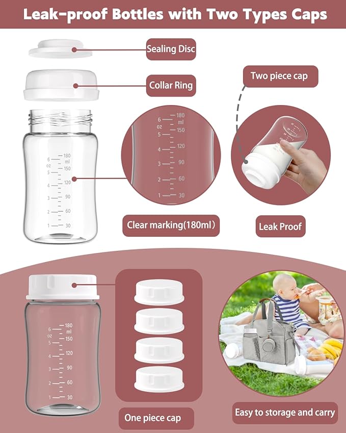 4packs 28mm Full Breast Replacement Pump Parts for Spectra S1 S2 9 Plus Synergy Gold Include 13mm Flange,Valve,Backflow Protector,Tube,Bottle,Caps, Fit for Motif Luna Cimilre Ameda MYA Pump