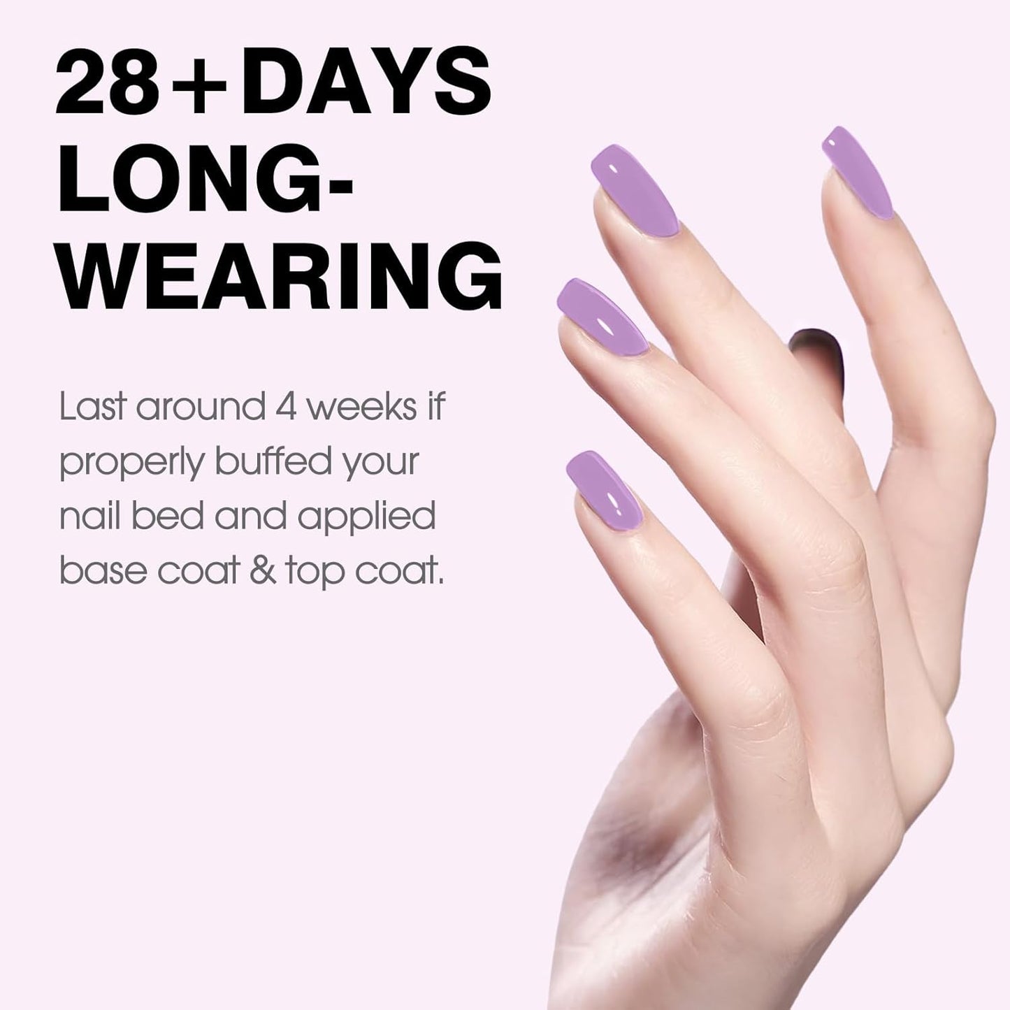 CANNI Purple Wisteria Nail Gel Polish – High Gloss Soak Off UV LED Gel, Long-Lasting Salon Manicure DIY Nail Art Gel Polish For Women