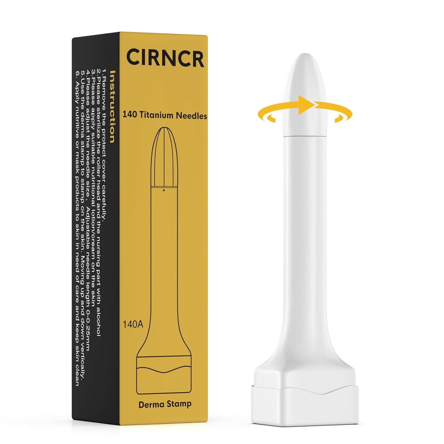 Beauty Derma Stamp Pen,microneedling Stamp for Face and Body,Derma microneedling Roller Pen for beard, Derma Roller Stamp 0.25mm