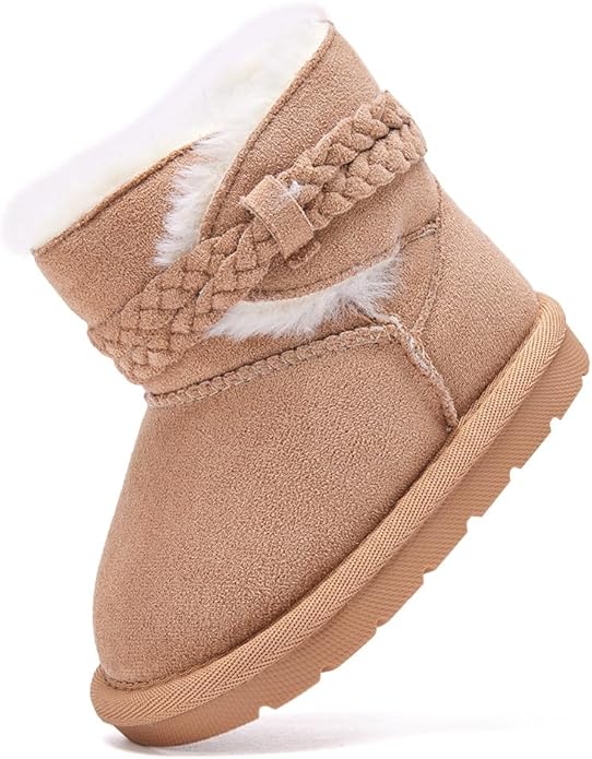 BMCiTYBM Girls Boys Snow Boots Warm Winter Fur Lined Baby Shoes (Infant/Toddler/Little Kid)