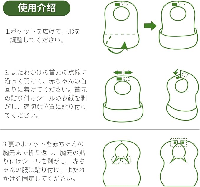 30/60pcs Baby Disposable Bibs-Individually Packaged,Soft, Leak Proof and Convenient, disposable bibs for toddlers