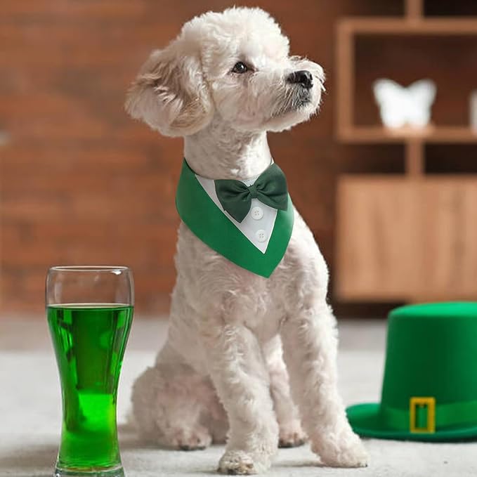 FUAMEY Dog Tuxedo St.Patrick's for Small Dogs, Dog Formal Suit Dogs Attire Pet - Image 5