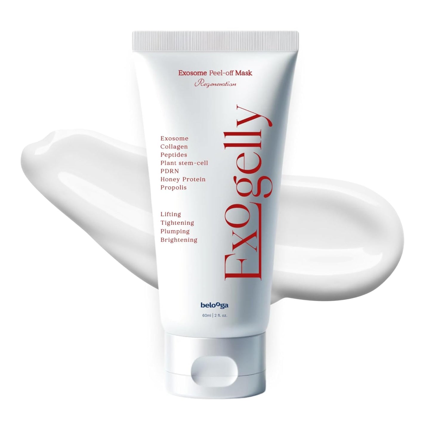 Exosome Exogelly Peel-Off Mask – 2.1 fl. Oz with 4.8B Exosomes for Skin - Exium HR, Clearminis Acid Serum, PDRN