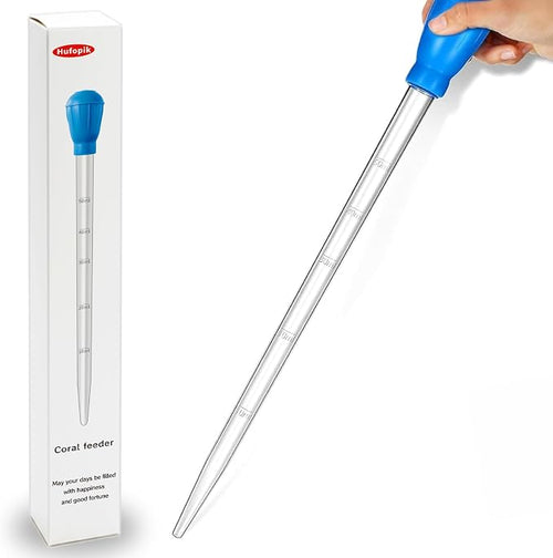 17.7in 1 Pieces Long Pipette for Fish Tank Coral Food Feeder Long Syringe Reef by Hufopik