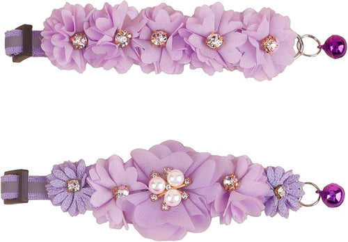 2 Pack Cat Collar Pink Floral by OGEFOTED