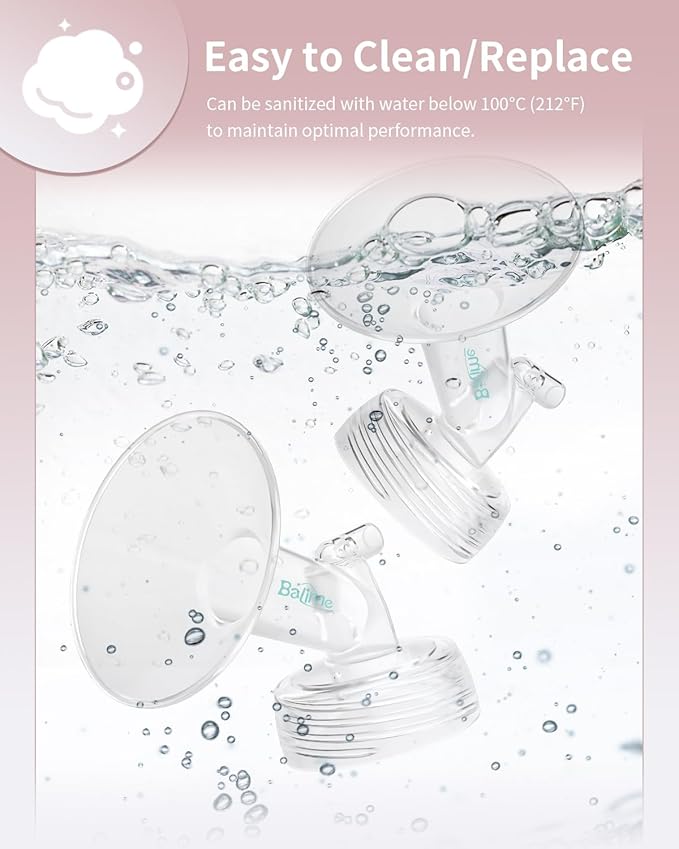 24MM Wide-Mouth Flange Spectra Replacement Pump Parts for S1 S2 - Exact Fit Medical Grade Flanges Breast Pump Parts - BPA Free Spectra Pump Parts - Perfect for Travel & Working Moms (2-Pack)