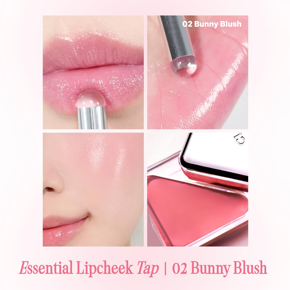 CLIO Essential Lip & Cheek Tap, Easy to Use, Glides on Effortlessly, Non-Greasy, Travel-Sized Creamy & Blendable Color For Lips & Cheeks (01 PEACH FLUSH, One Size)
