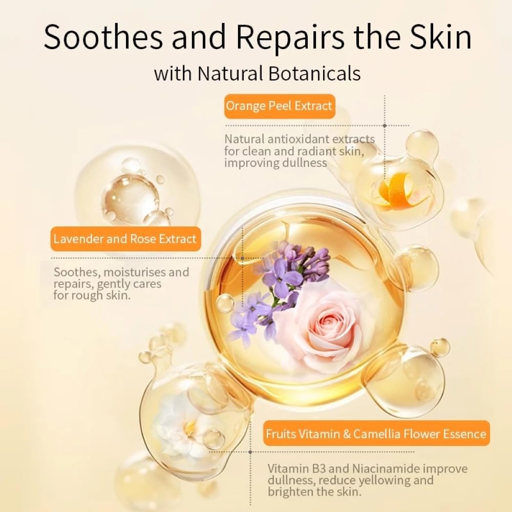 ELT Mega Vitamin C Sheet Mask, (25 g / 0.88 oz.) 10 EA Korean Face Mask, Brightening Sheet Mask, Soothing Facial Mask, Wrinkle Fighting, Deep Collagen Mask, Korean Skin care