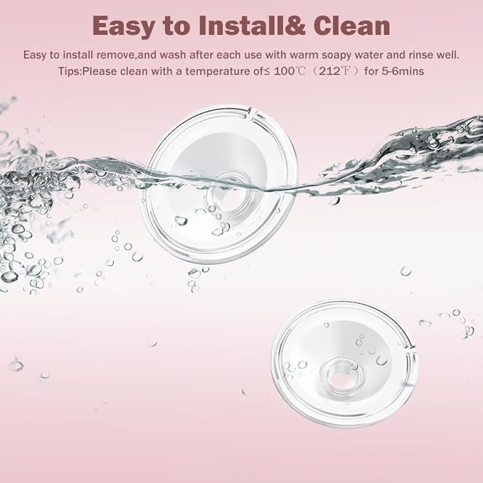 2pcs Silicone Flange 27mm Compatible with Momcozy S12 Pro/S9 Pro/S12 Breast Pump,TSRETE S12/Kmaier S12 Wearable Breast Pumps, Shield 27mm Flange Parts