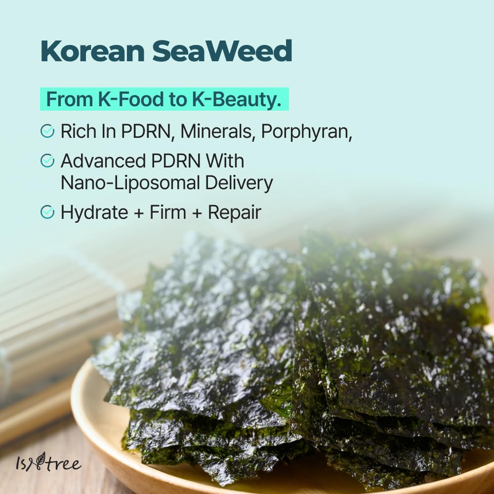 IsNtree Gim PDRN Deep Sleep Mask 80ml, 2.7 fl oz | Korean SEAWEED Skincare Sleeping Mask gel | Night Cream | Facial Mask | Overnight Gel mask for Hydration & Skin Bounce