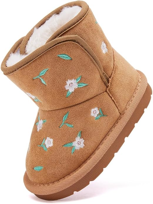 BMCiTYBM Girls Boys Snow Boots Warm Winter Fur Lined Baby Shoes (Infant/Toddler/Little Kid)