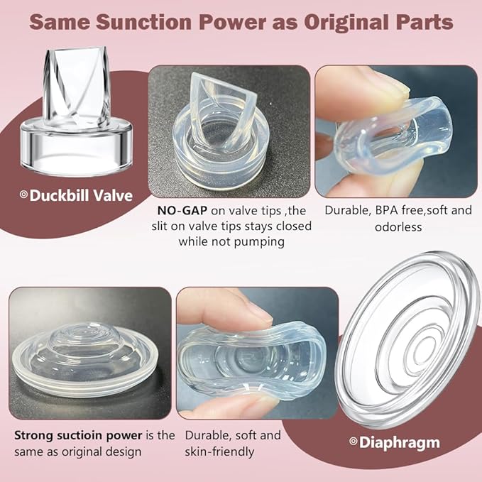 Beast Pump Full Set Milk Collector Cup 24mm Only Compatible with Momcozy S12 Pro/S9 Pro Breast Pump, NOT for S9/S12,for S12 Pro/S9 Pro Wearable Breast Pump Replacement Parts with 24mm Flange