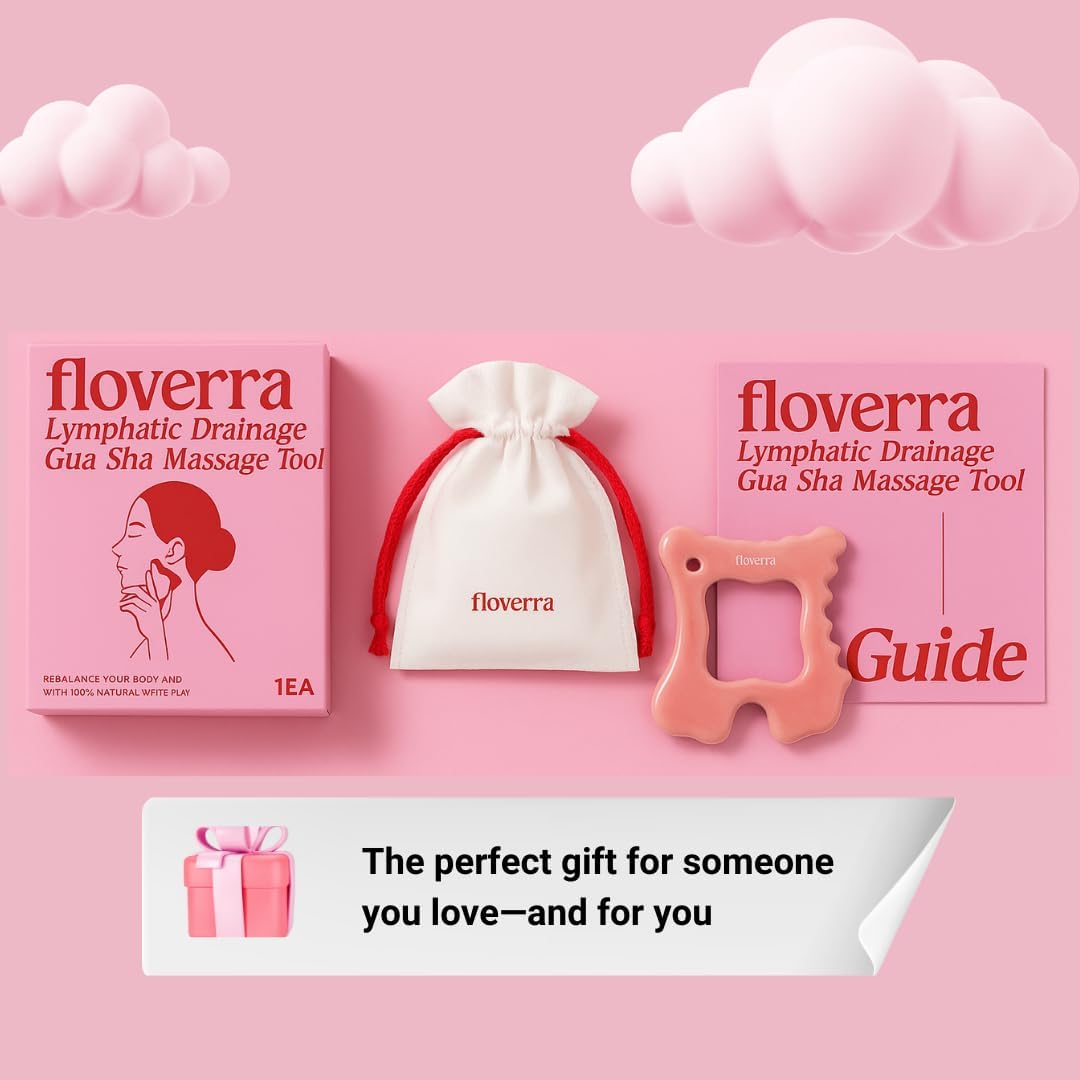 Lymphatic Drainage Ceramic Gua Sha Massage Tool, Korean Face and Body guasha, Portable and Lightweight Scraping Tool