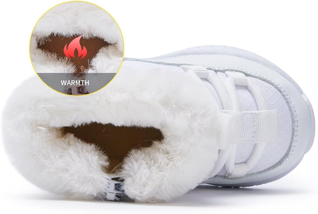 BMCiTYBM Girls Boys Snow Boots Warm Winter Fur Lined Baby Shoes (Infant/Toddler/Little Kid)