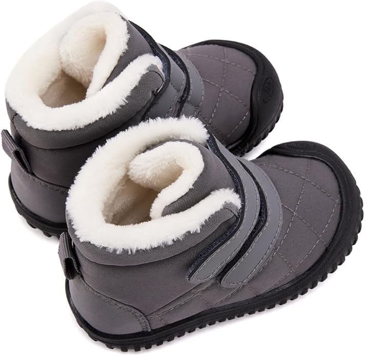 BMCiTYBM Toddler Baby Snow Boots Winter Shoes Boys Girls Cold Weather Baby Faux Fur Shoes