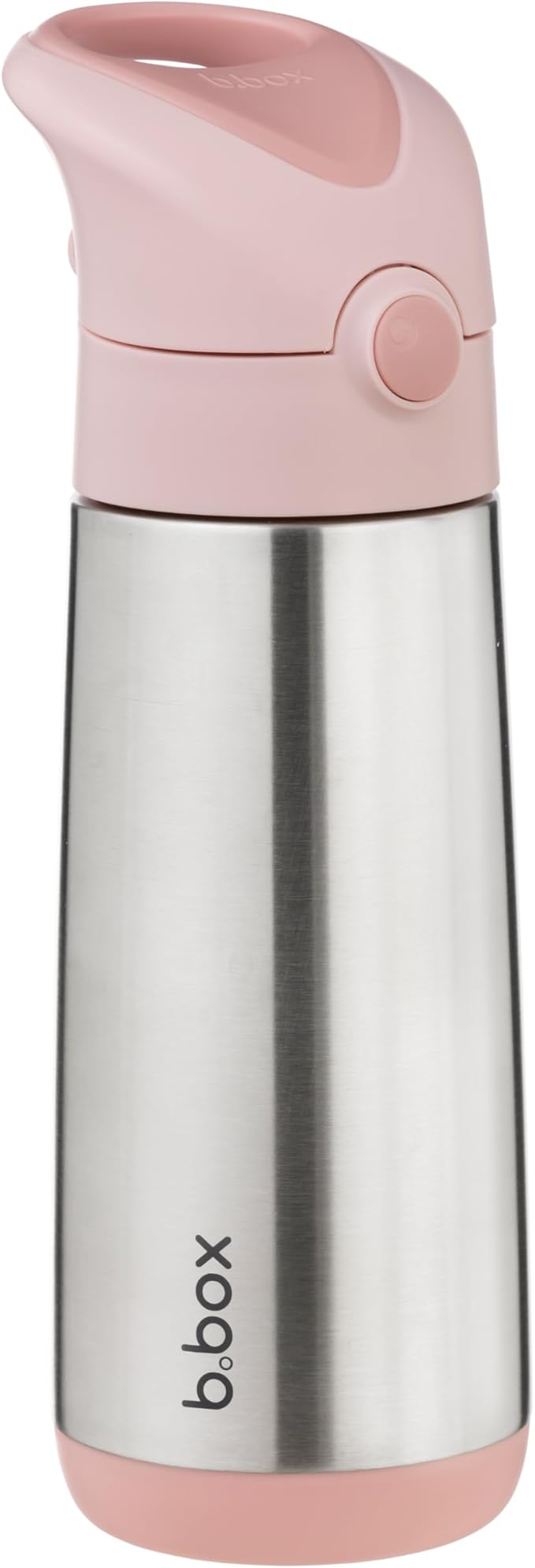 b.box 16.9 oz Insulated Water Bottle - Keeps Drinks Cold 15 Hours, Warm 8 Hours, Triple Wall Stainless Steel Kids Water Bottle w/Free Flow Silicone Straw, Leakproof & Dishwasher Safe