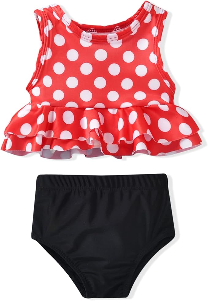 Aalizzwell Toddler Baby Girl Bathing Suit Two Piece Swimsuit Bikini Beach Wear