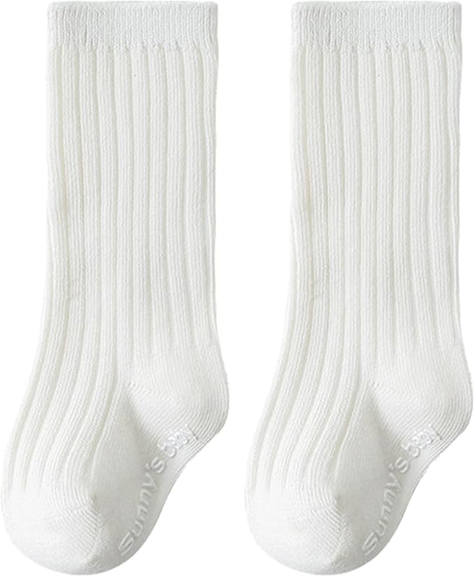 Zumou Toddler Knee High Socks Non Slip Anti Skid Baby Boy Girls Seamless Long Stockings