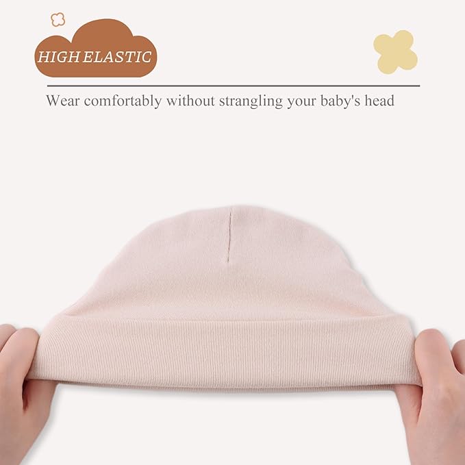 Bamery Cotton Baby Girl Hat Preemie Boys Beanie Newborn Hospital Hats Winter Infant Hats for Girls