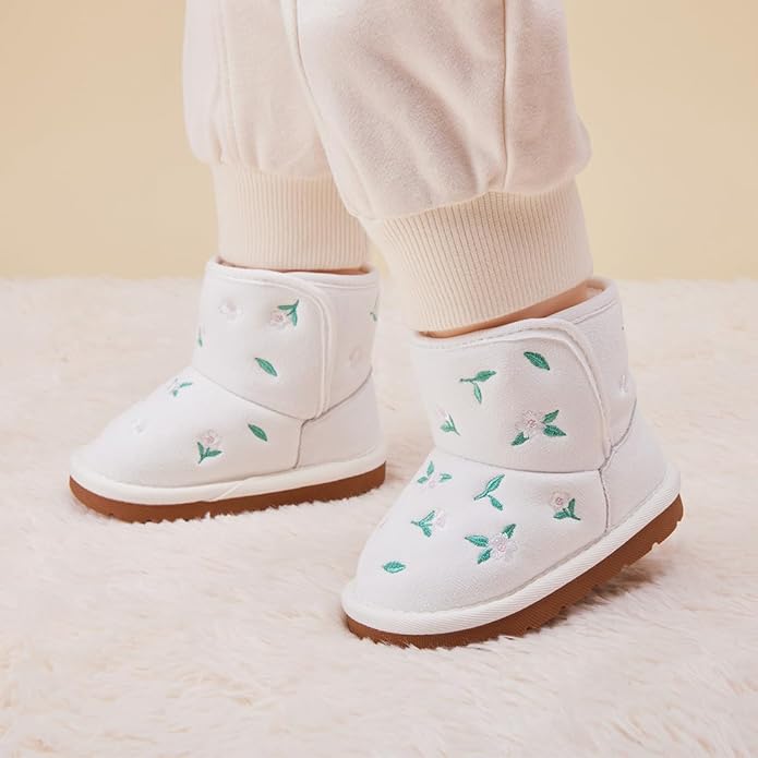 BMCiTYBM Girls Boys Snow Boots Warm Winter Fur Lined Baby Shoes (Infant/Toddler/Little Kid)