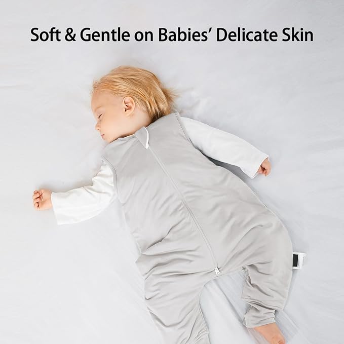 BubblePanda Rayon Made from Bamboo Toddler Sleep Sack with Feet 12-24 Months 0.5 Tog Ultra Soft Toddler Sleeping Sack 1t-2t Baby Sleep Bag Walker Wearable Blanket with Legs 2-Way Zipper Lightweight