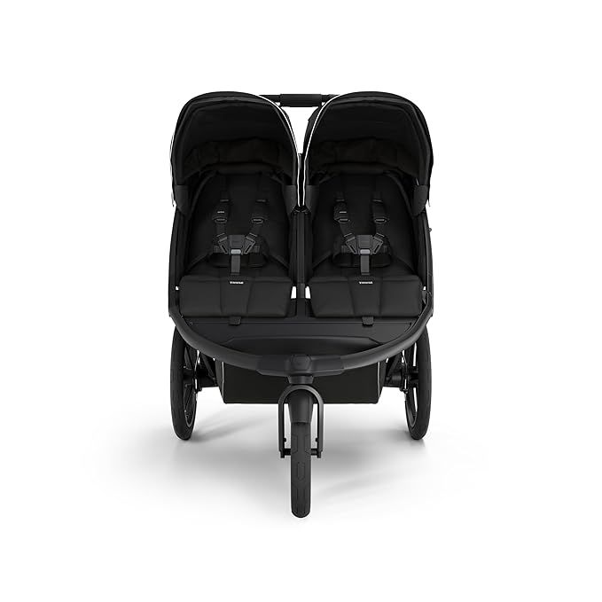 Thule Urban Glide 3 Double Child All-Terrain Stroller, Lightweight, Air-Filled Tires & Suspension, Integrated Hand Brake