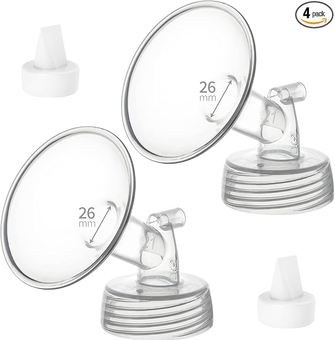 26mm Flange&Duckbill Valve Compatible with Spectra S2 S1 9 Plus Ameda MYA Motif Luna Breastpumps Replacement Pump Parts Flange. Compatible with Spectra Parts/Accessories