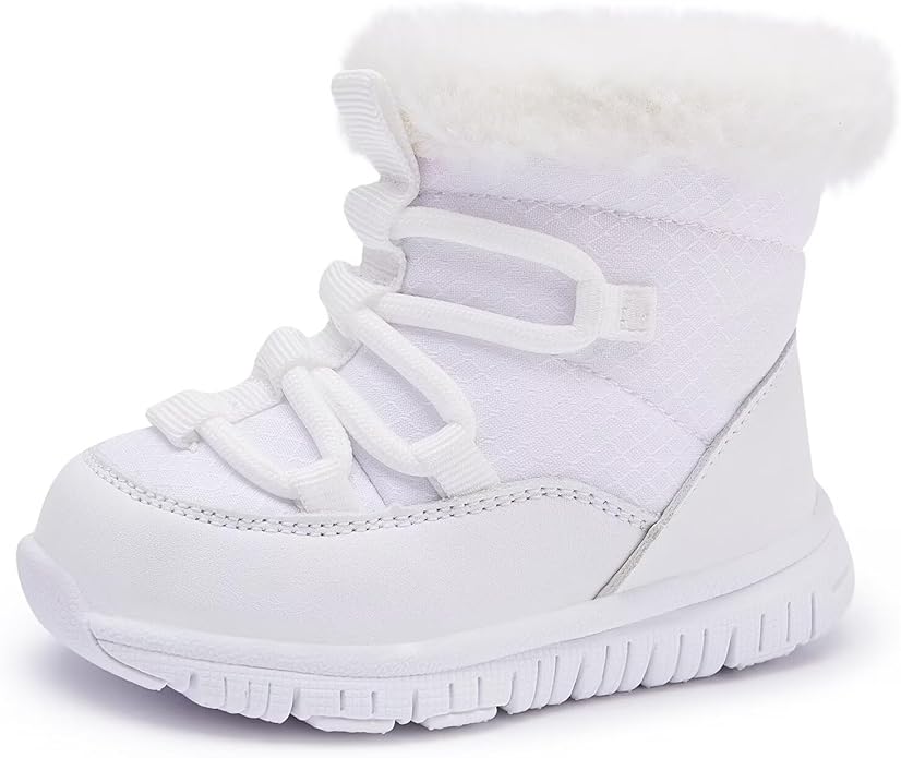 BMCiTYBM Girls Boys Snow Boots Warm Winter Fur Lined Baby Shoes (Infant/Toddler/Little Kid)