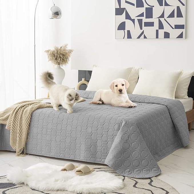 Waterproof and Anti-Slip Dog Bed Cover and Pet Blanket Sofa Pet Bed Mat ，car by TcksstexFauxFurDogBedCover