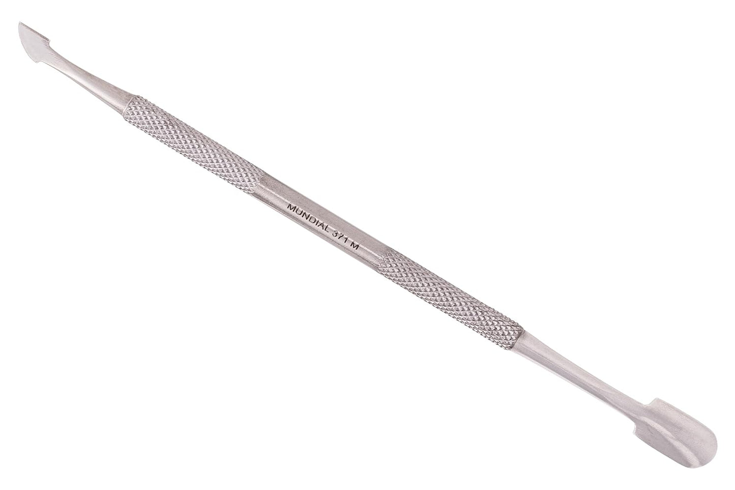 Mundial 2-Piece Cuticle Pusher and Manicure Pedicure Stick Set - Nail Care Tools for Perfect Cuticles and Quality Manicures